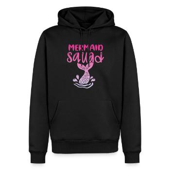 Mermaid Squad Mythical Creature Fin Mermaid - Sweat à capuche Premium bio Homme - noir - Devant - Nico (187cm)