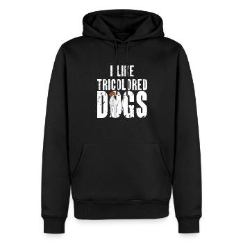Treeing Walker Coonhound - Männer Premium Bio Hoodie - Schwarz - Vorne - Nico (187cm)