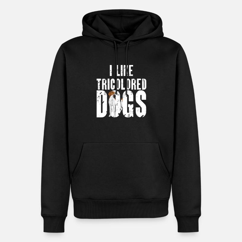 Marcheur arboricole Coonhound - Sweat à capuche Premium bio Homme - noir