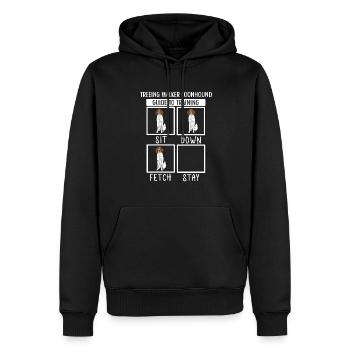 Treeing Walker Coonhound - Männer Premium Bio Hoodie - Schwarz - Vorne - Nico (187cm)