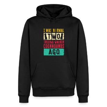 Treeing Walker Coonhound - Männer Premium Bio Hoodie - Schwarz - Vorne - Nico (187cm)
