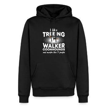 Treeing Walker Coonhound - Männer Premium Bio Hoodie - Schwarz - Vorne - Nico (187cm)