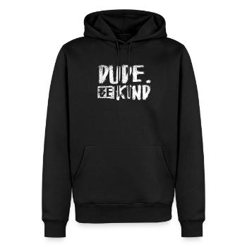 Dude Be Child - Men’s Premium Organic Hoodie - black - Front - Nico (187cm)