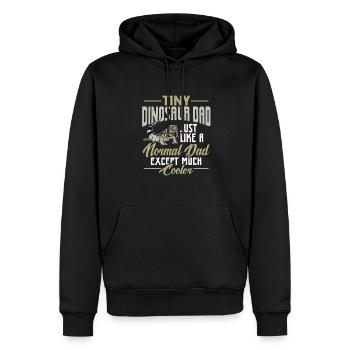 Tegu Eidechse Reptil Herpetologe - Männer Premium Bio Hoodie - Schwarz - Vorne - Nico (187cm)