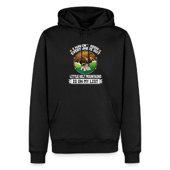 Little Belt Mountains Is On My List Hiking - Männer Premium Bio Hoodie - Schwarz - Vorne - Nico (187cm)