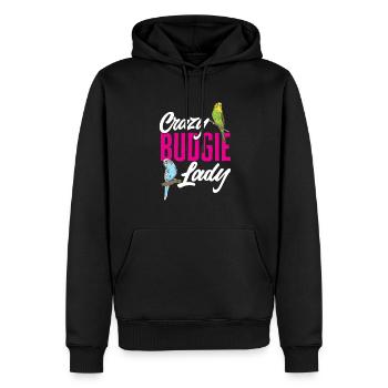 Wellensittich Sittich Vogel Haustier Geschenk - Männer Premium Bio Hoodie - Schwarz - Vorne - Nico (187cm)