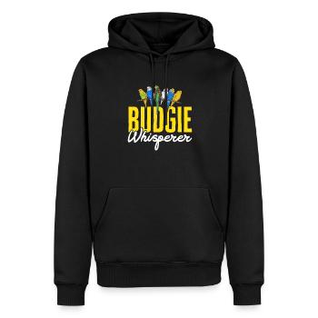Wellensittich Sittich Vogel Haustier Geschenk - Männer Premium Bio Hoodie - Schwarz - Vorne - Nico (187cm)