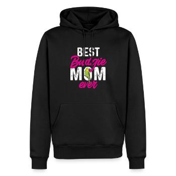 Wellensittich Sittich Vogel Haustier Geschenk - Männer Premium Bio Hoodie - Schwarz - Vorne - Nico (187cm)