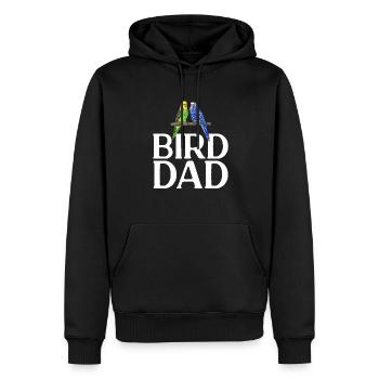 Wellensittich Sittich Vogel Haustier Geschenk - Männer Premium Bio Hoodie - Schwarz - Vorne - Nico (187cm)