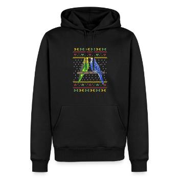 Budgerigar Perruche Oiseau Cadeau pour animaux de compagnie - Sweat à capuche Premium bio Homme - noir - Devant - Nico (187cm)