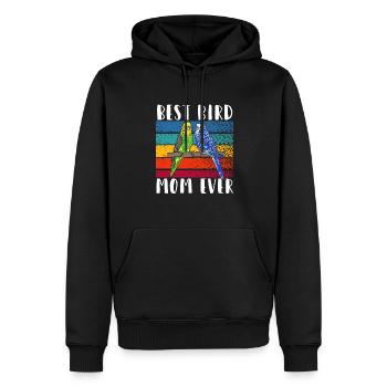 Wellensittich Sittich Vogel Haustier Geschenk - Männer Premium Bio Hoodie - Schwarz - Vorne - Nico (187cm)