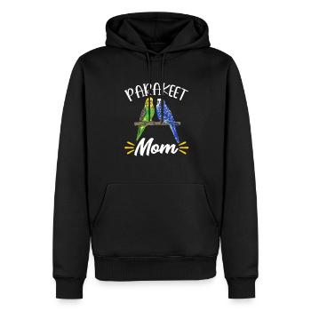Budgerigar Perruche Oiseau Cadeau pour animaux de compagnie - Sweat à capuche Premium bio Homme - noir - Devant - Nico (187cm)