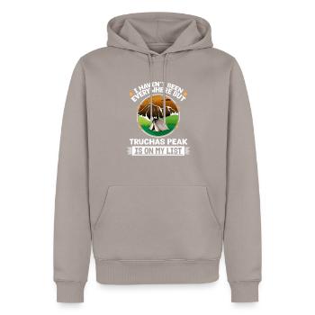 Truchas Peak Is On My List Hiking Camping Hiker - Männer Premium Bio Hoodie - Taupe - Vorne - Nico (187cm)