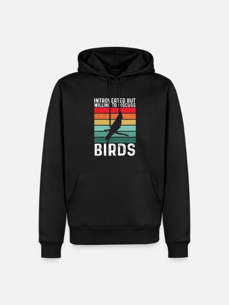 cockatiel cockatoo parrot bird gift - Men’s Premium Organic Hoodie - black