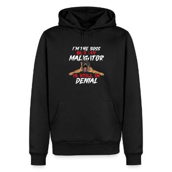 Malinois Belgischer Schäferhund Mechelaar Hund - Männer Premium Bio Hoodie - Schwarz - Vorne - Nico (187cm)