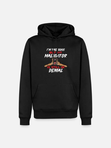 Malinois Belgian Shepherd Mechelaar Dog - Men’s Premium Organic Hoodie - black