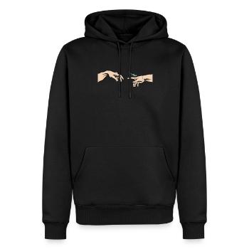 Gottesanbeterin Mantis religiosa Lustiges Mantis - Männer Premium Bio Hoodie - Schwarz - Vorne - Nico (187cm)