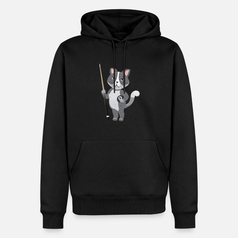 Snooker Pool Billard - Männer Premium Bio Hoodie - Schwarz