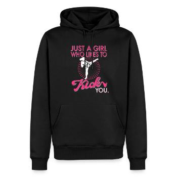 Karate Mma Kick Box Taekwondo Frauen Karate Kick - Männer Premium Bio Hoodie - Schwarz - Vorne - Nico (187cm)