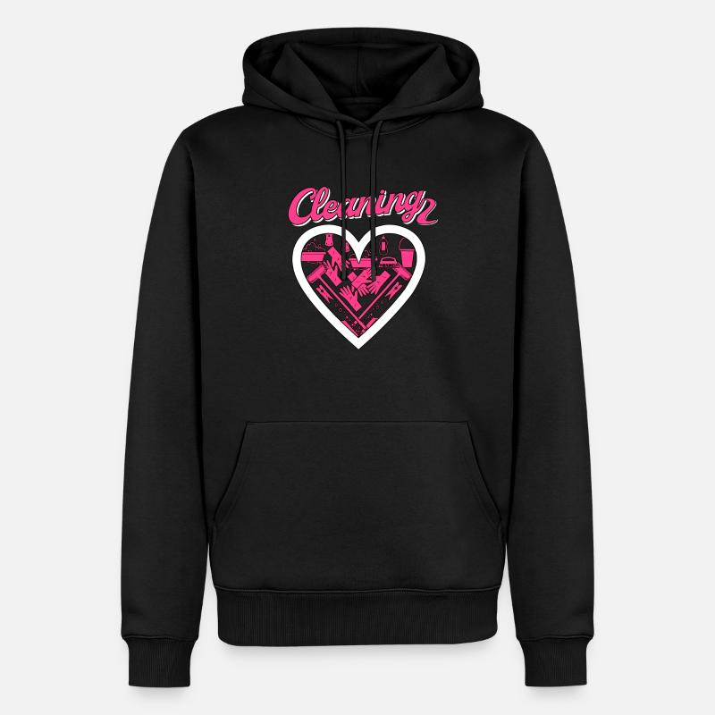 Femme de ménage Nettoyeuse - Sweat à capuche Premium bio Homme - noir