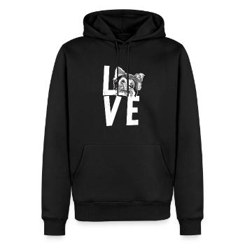 Yorkshire Terrier Yorkie Hund Geschenk - Männer Premium Bio Hoodie - Schwarz - Vorne - Nico (187cm)
