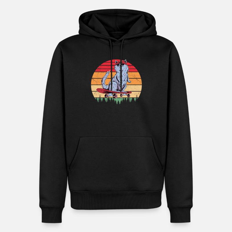 Skaters Skate Skateboarding Skateboard - Sweat à capuche Premium bio Homme - noir