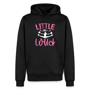 Little and Loud Cheerleading Gymnastic Sport - Männer Premium Bio Hoodie - Schwarz - Vorne - Nico (187cm)