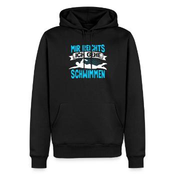 Schwimmer Wassersport Mir Reichts Ich Geh - Männer Premium Bio Hoodie - Schwarz - Vorne - Nico (187cm)