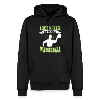 Wasserballer Wassersport Sport Wasserball - Männer Premium Bio Hoodie - Schwarz - Vorne - Nico (187cm)