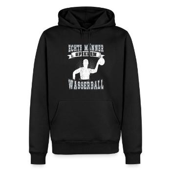 Wasserballer Wassersport Sport Wasserball - Männer Premium Bio Hoodie - Schwarz - Vorne - Nico (187cm)