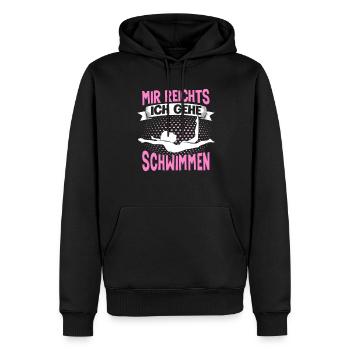 Schwimmer Wassersport Mir Reichts Ich Geh - Männer Premium Bio Hoodie - Schwarz - Vorne - Nico (187cm)
