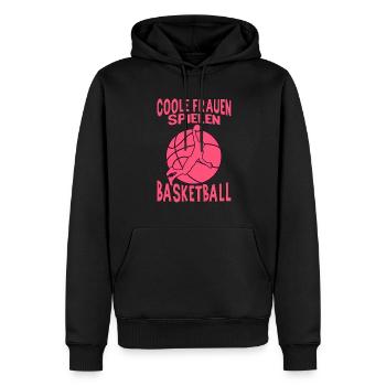 Basketball Training Trikot Coole Frauen Spielen - Männer Premium Bio Hoodie - Schwarz - Vorne - Nico (187cm)