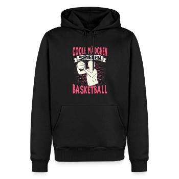 Basketball Training Trikot Coole Frauen Spielen - Männer Premium Bio Hoodie - Schwarz - Vorne - Nico (187cm)