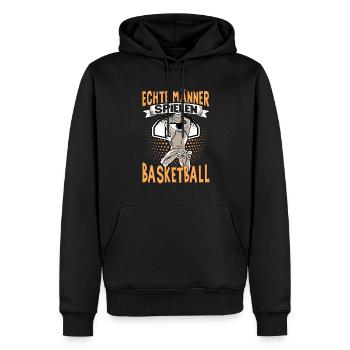 Basketball Training Trikot Coole Jungs Spielen - Männer Premium Bio Hoodie - Schwarz - Vorne - Nico (187cm)