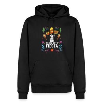 No Siesta Let’s Fiesta Cinco De Mayo Mexicain - Sweat à capuche Premium bio Homme - noir - Devant - Nico (187cm)