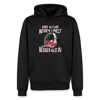Der Controller Soll Mit Dir Sein. Videospiele - Männer Premium Bio Hoodie - Schwarz - Vorne - Nico (187cm)
