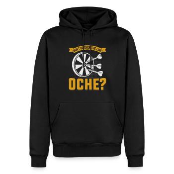 Lanceur de fléchettes Triple fléchettes de compétition sportive - Sweat à capuche Premium bio Homme - noir - Devant - Nico (187cm)