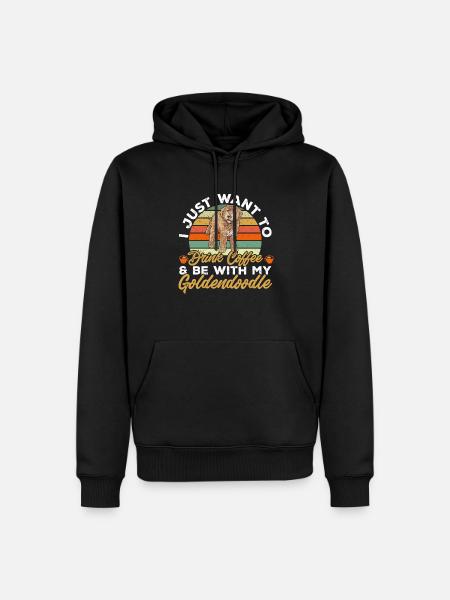 Goldendoodle Doodle Hund - Männer Premium Bio Hoodie - Schwarz