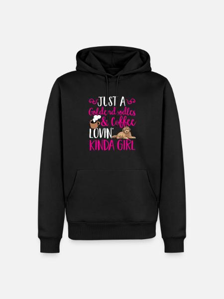 Goldendoodle Doodle Dog - Men’s Premium Organic Hoodie - black