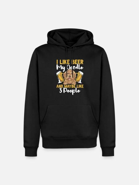 Goldendoodle Doodle Chien - Sweat à capuche Premium bio Homme - noir
