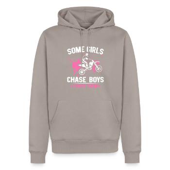 Kayak Sport Kayak Racing Life Boating Liebhabe - Men’s Premium Organic Hoodie - taupe - Front - Nico (187cm)