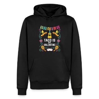 Taco Is My Valentine Taco Eater Mexican Food - Männer Premium Bio Hoodie - Schwarz - Vorne - Nico (187cm)