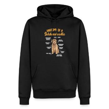 Goldendoodle Doodle Hund - Männer Premium Bio Hoodie - Schwarz - Vorne - Nico (187cm)