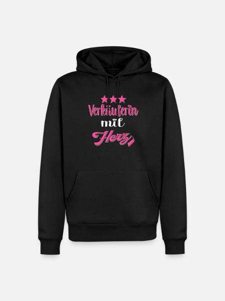Verkäuferin - Männer Premium Bio Hoodie - Schwarz