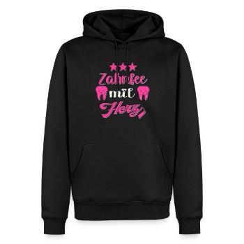 Zahnarzt Zahnfee Zahnarzthelferin Zahnärztin - Männer Premium Bio Hoodie - Schwarz - Vorne - Nico (187cm)