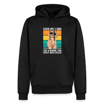 Cockapoo Dog - Men’s Premium Organic Hoodie - black - Front - Nico (187cm)
