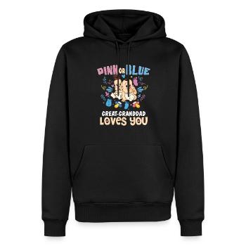 Pink or Blue Great-Granddad Loves You Best - Männer Premium Bio Hoodie - Schwarz - Vorne - Nico (187cm)