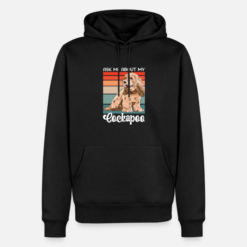 Cockapoo Hund - Männer Premium Bio Hoodie - Schwarz