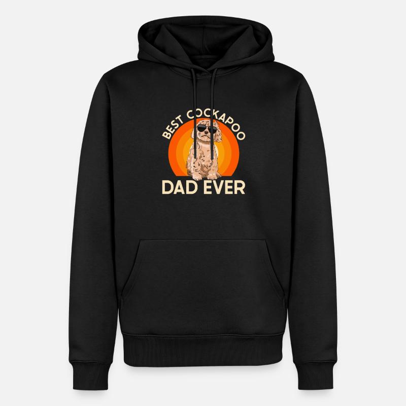 Cockapoo Chien - Sweat à capuche Premium bio Homme - noir
