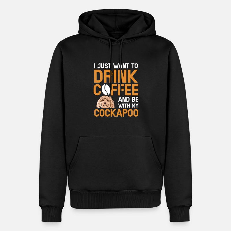 Cockapoo Hund - Männer Premium Bio Hoodie - Schwarz